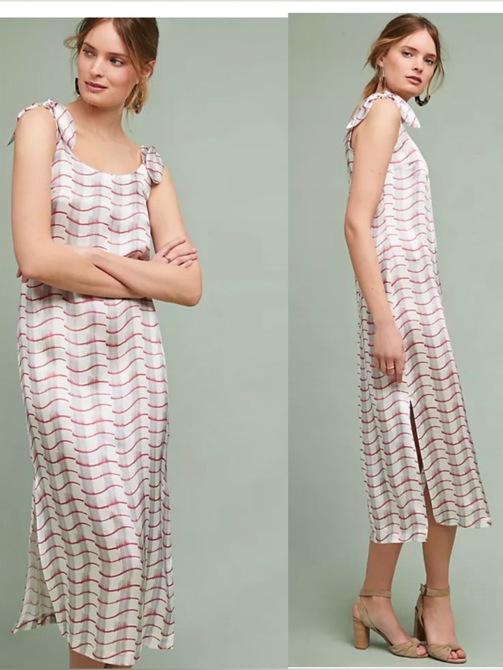 Anthropologie June Silk Slip Dress